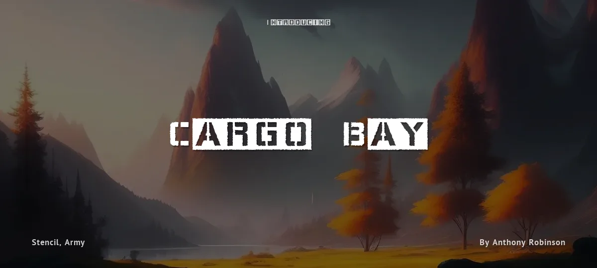 Cargo Bay font preview