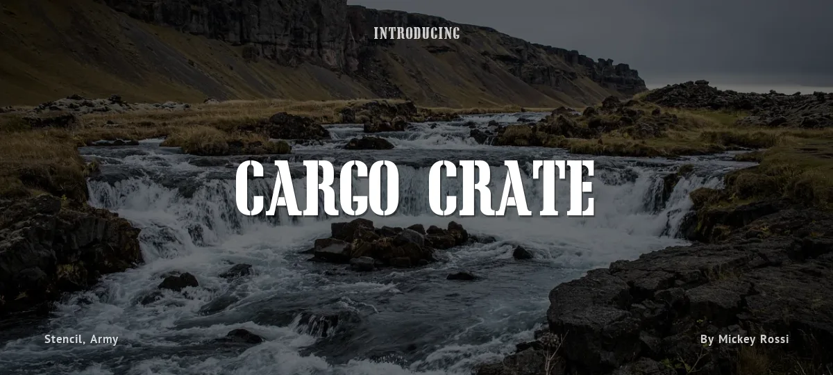 Cargo Crate font preview