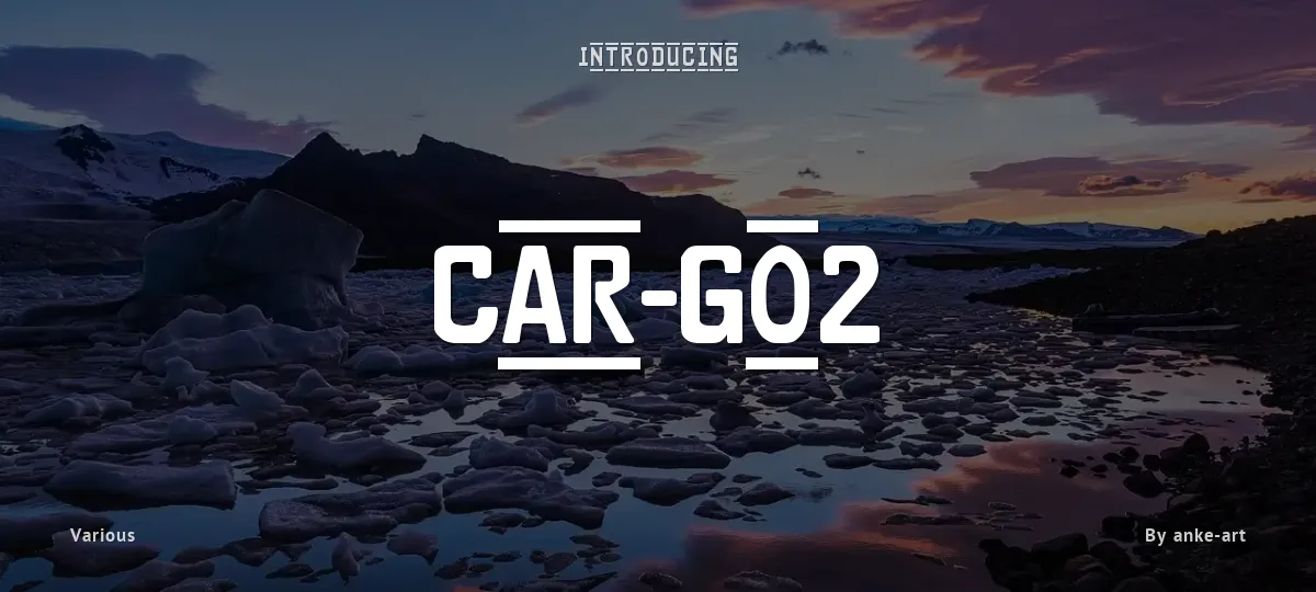 Car-Go 2 font preview