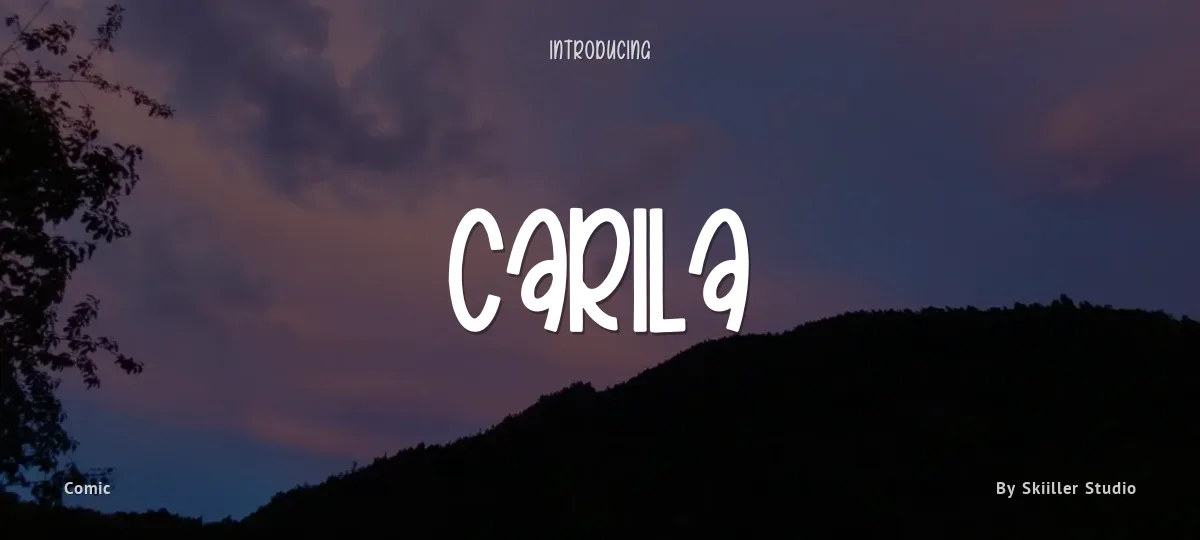 Carila font preview