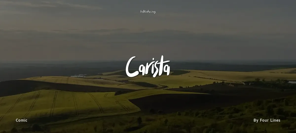 Carista font preview
