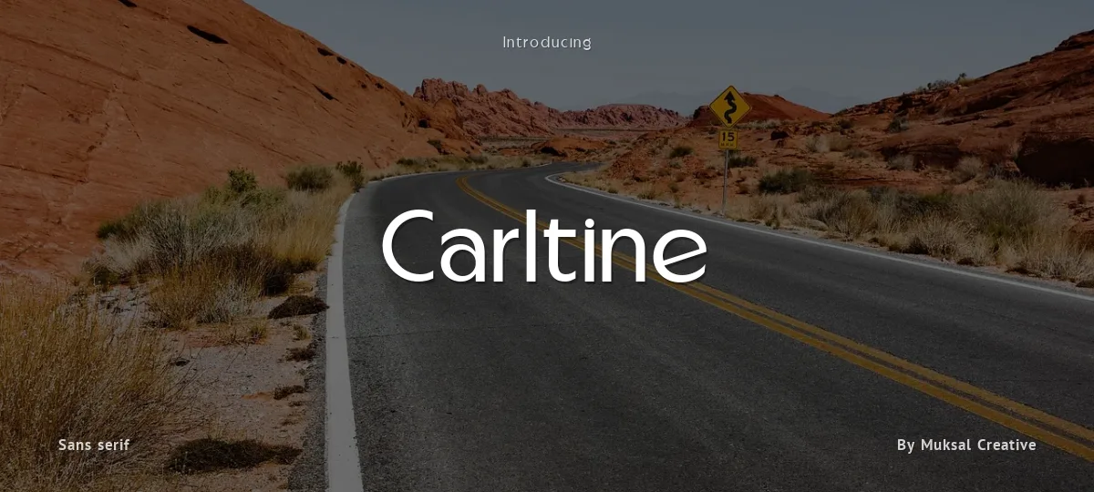 Carltine font preview