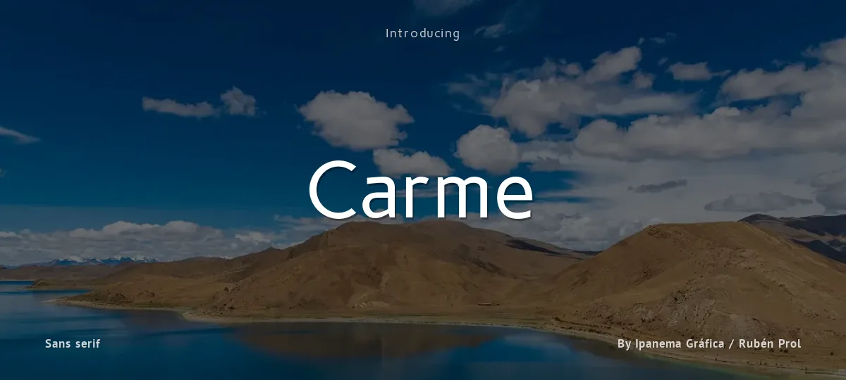 Carme font preview