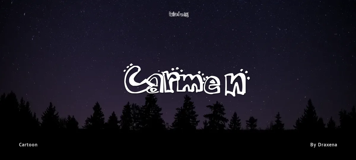Carmen font preview