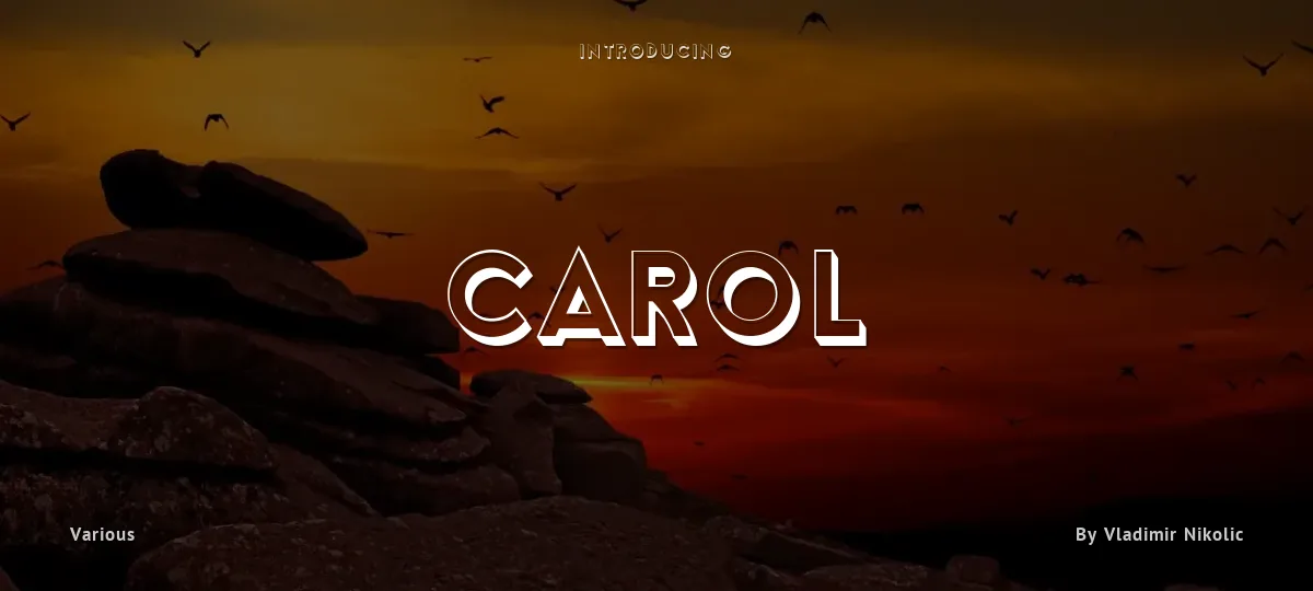 Carol font preview