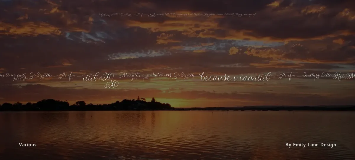 Carolyna Words font preview
