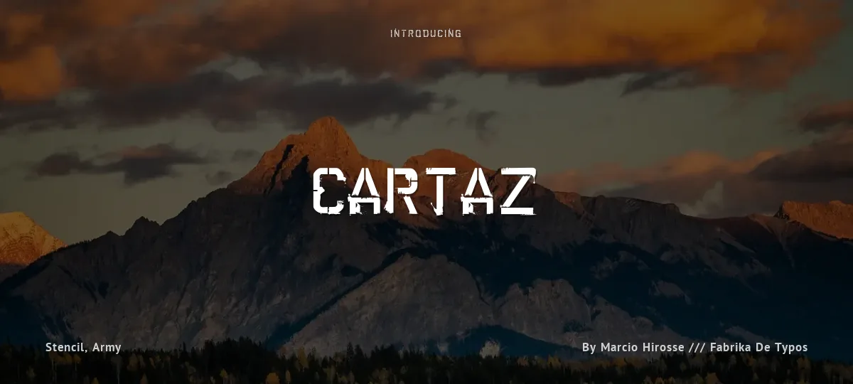 Cartaz font preview