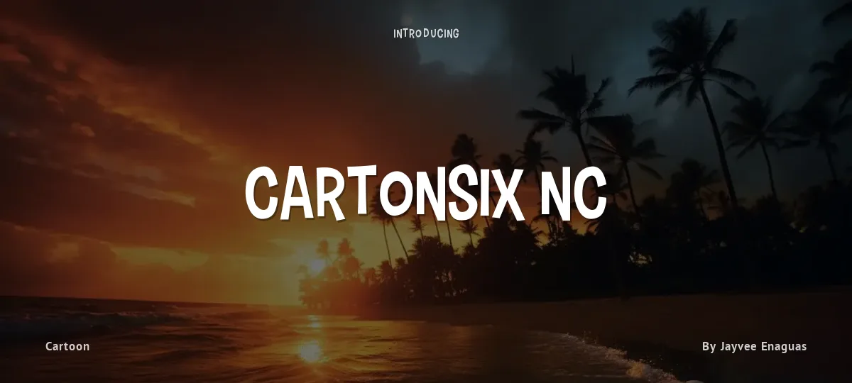 Cartonsix NC font preview