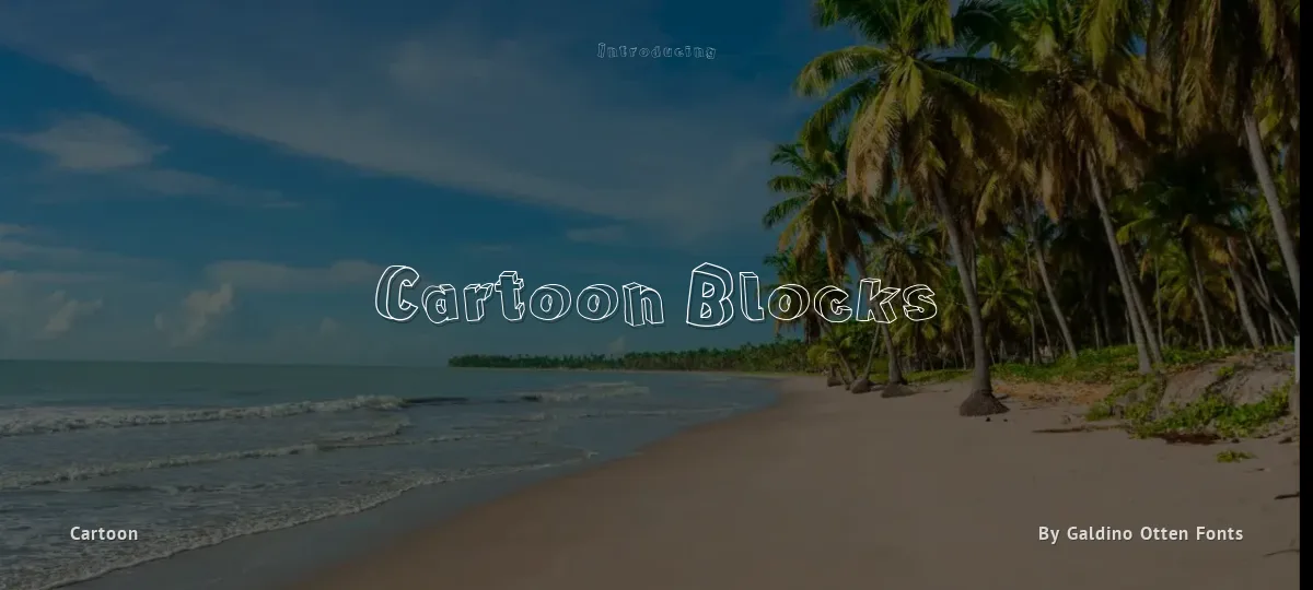 Cartoon Blocks font preview