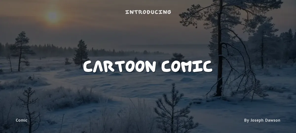 Cartoon Comic font preview