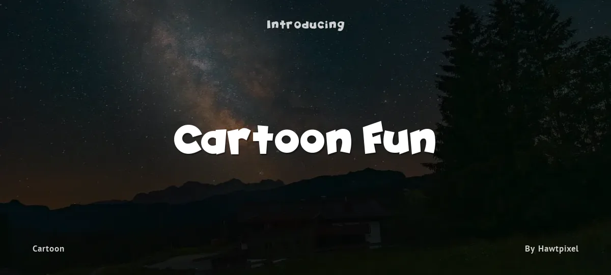 Cartoon Fun font preview