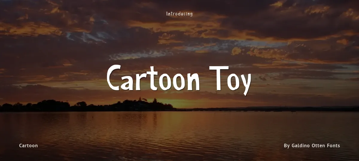 Cartoon Toy font preview