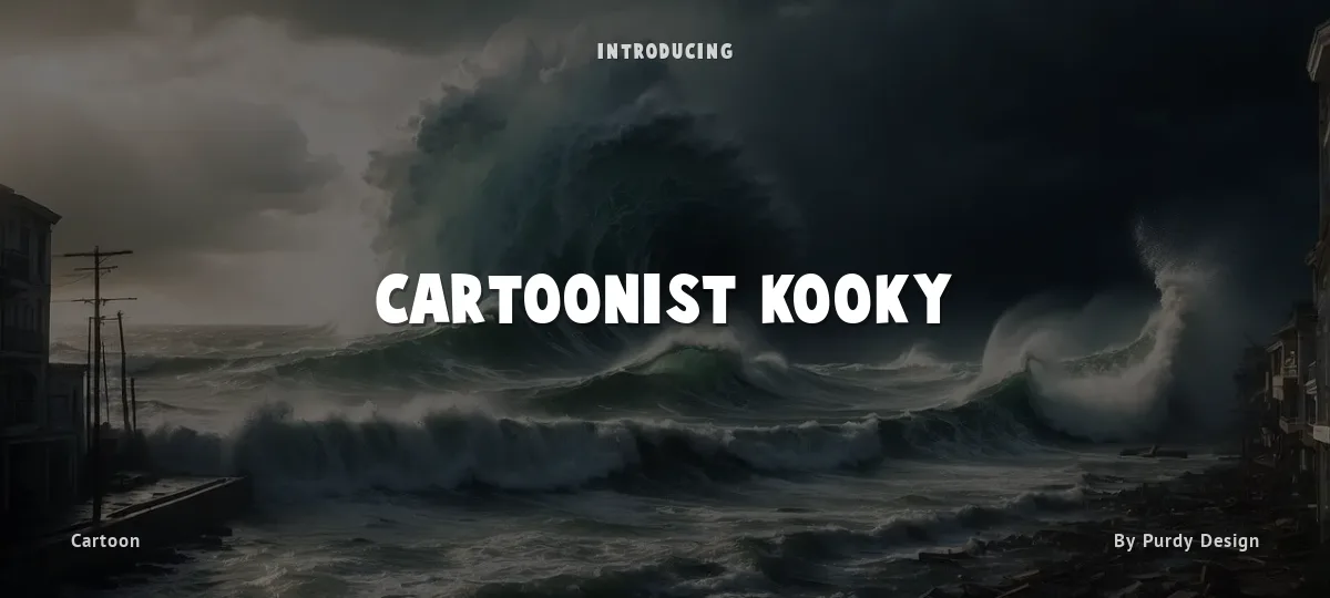 Cartoonist Kooky font preview