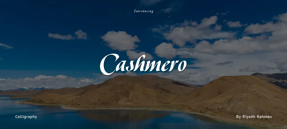 Cashmero font preview