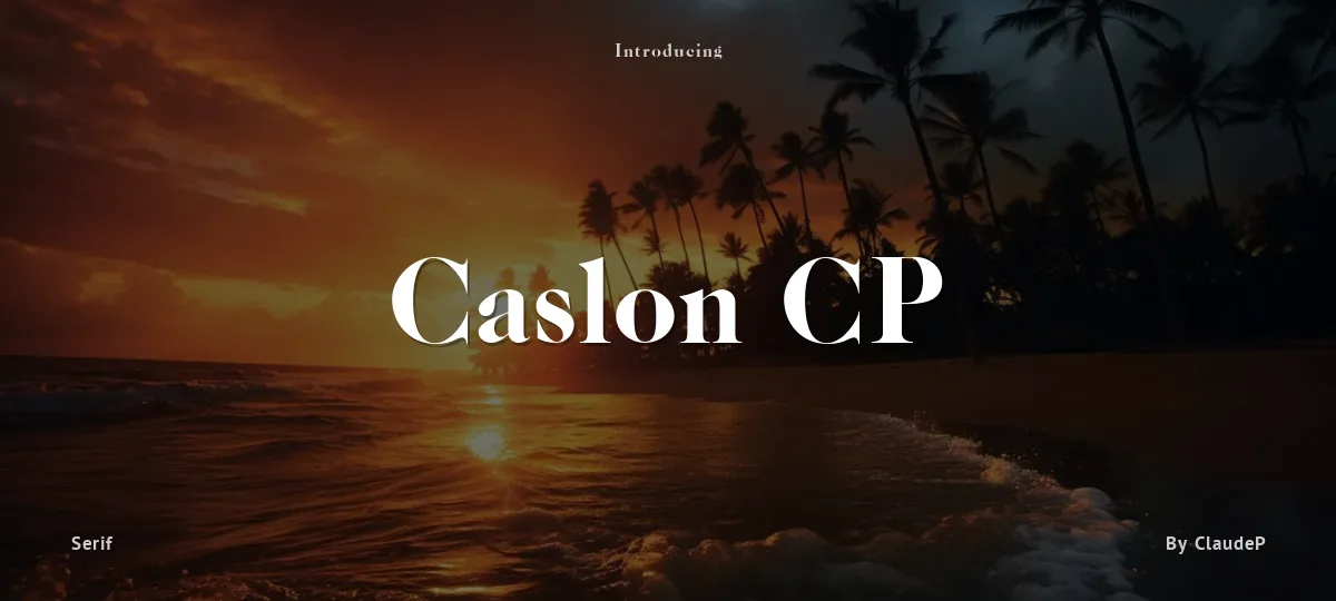 Caslon CP font preview