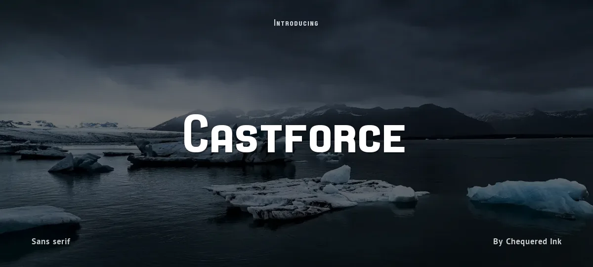 Castforce font preview