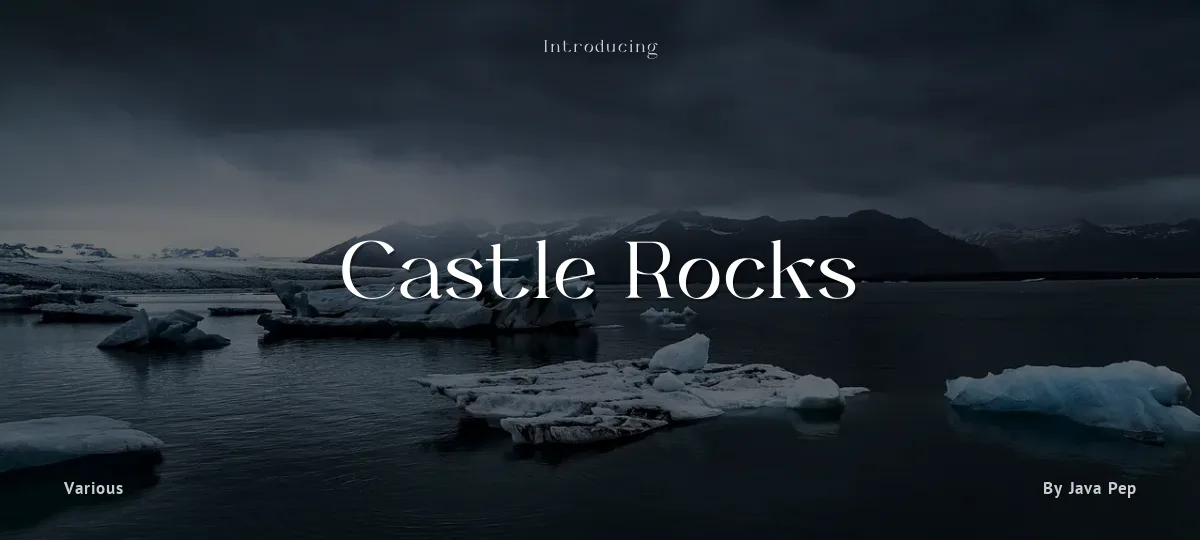 Castle Rocks font preview