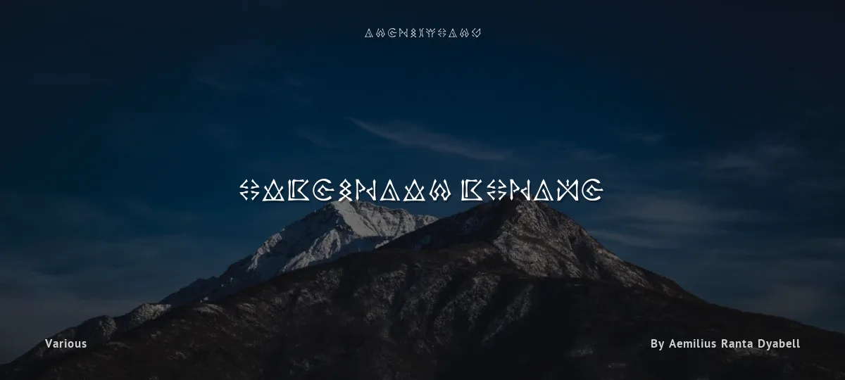 Castorian Script font preview