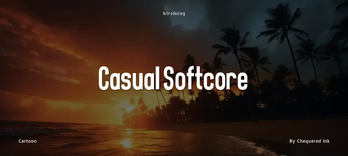 Casual Softcore font preview