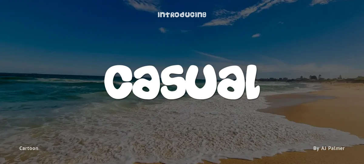 Casual font preview
