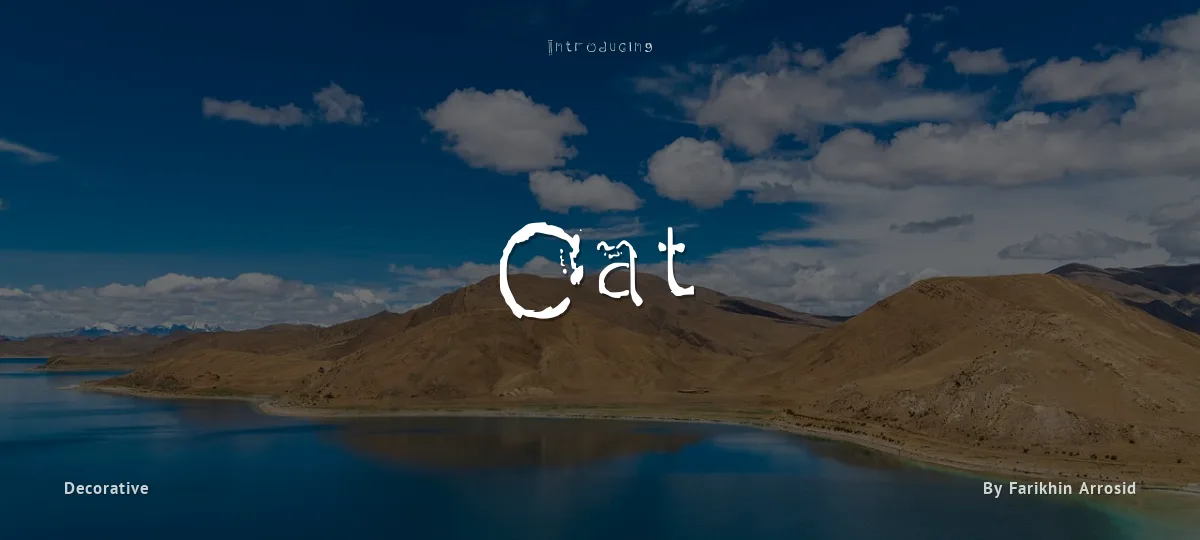 Cat font preview