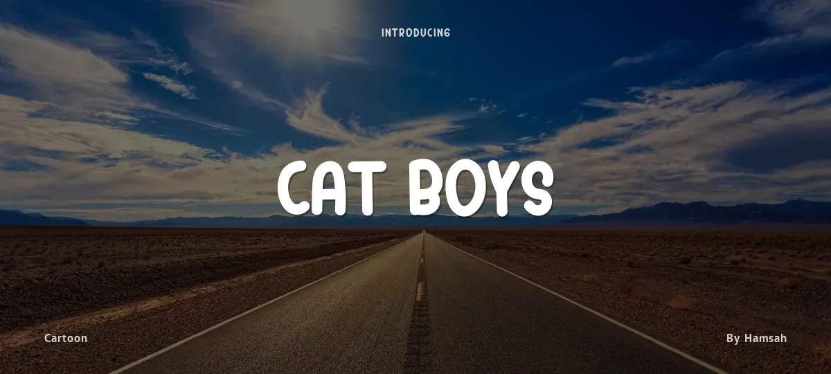 Cat Boys font preview