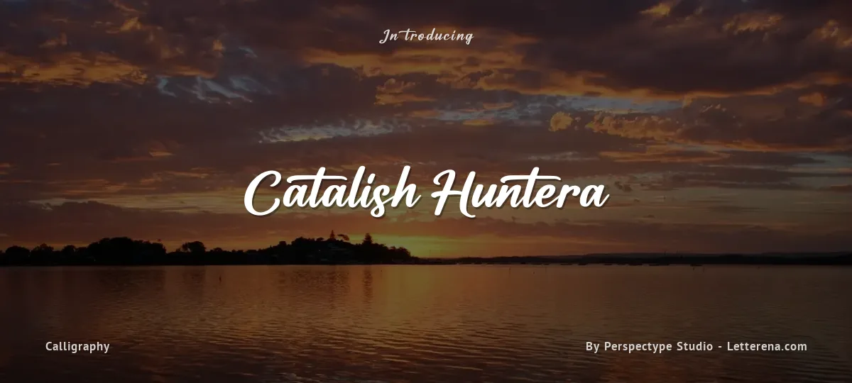 Catalish Huntera font preview