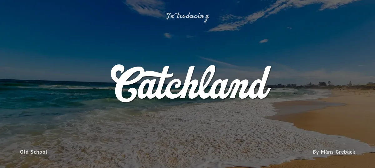 Catchland font preview