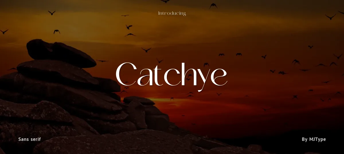 Catchye font preview
