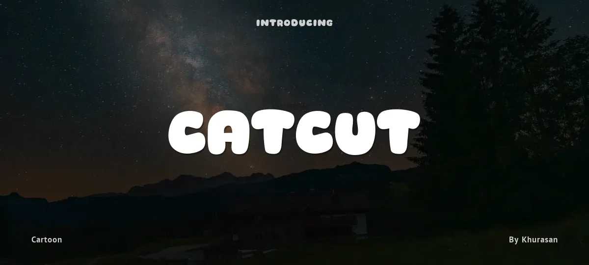Catcut font preview