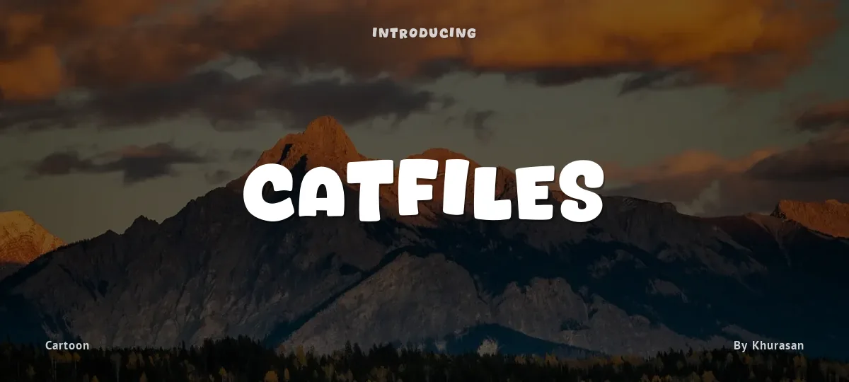 Catfiles font preview