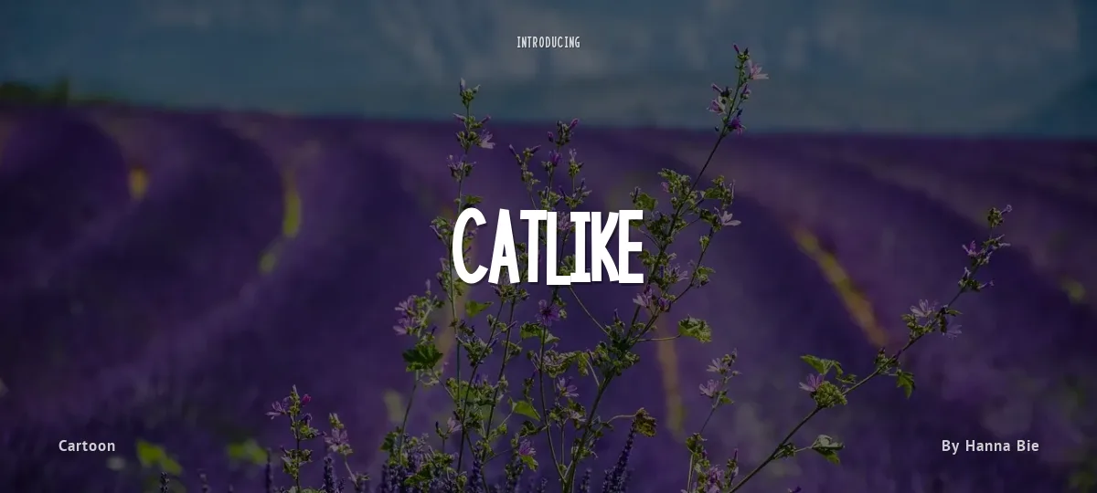 Catlike font preview
