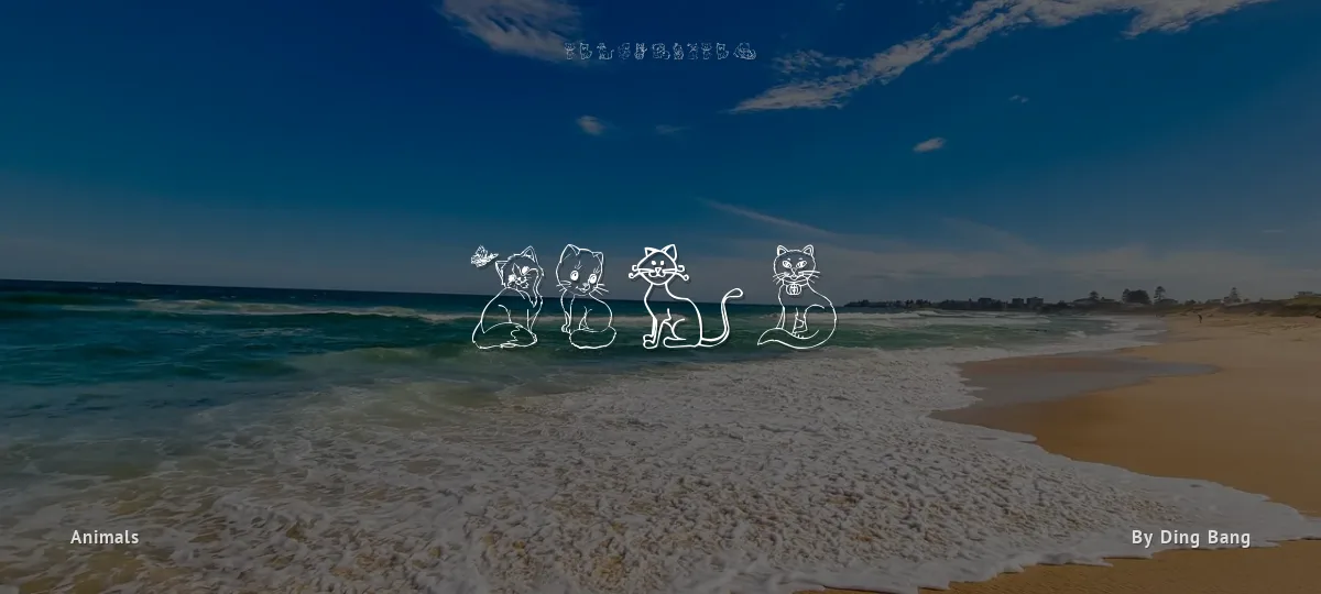 Cats font preview