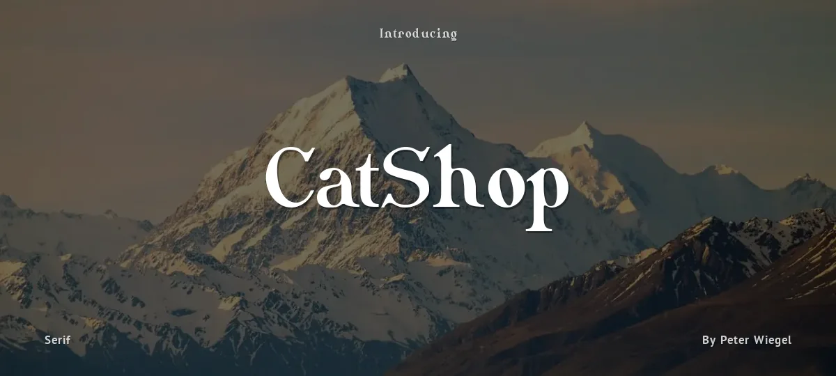 CatShop font preview