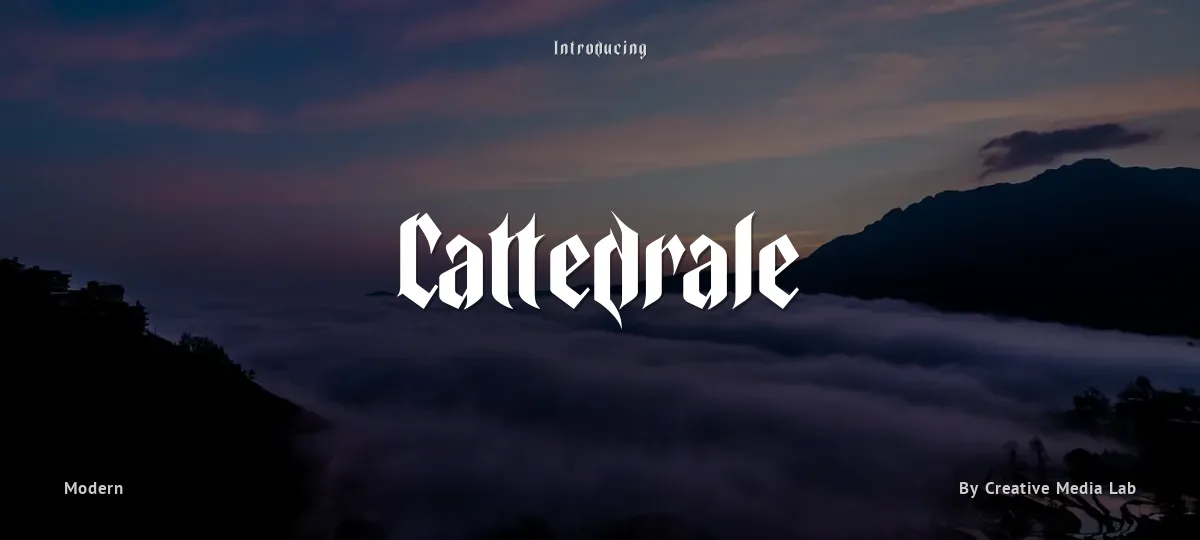 Cattedrale font preview