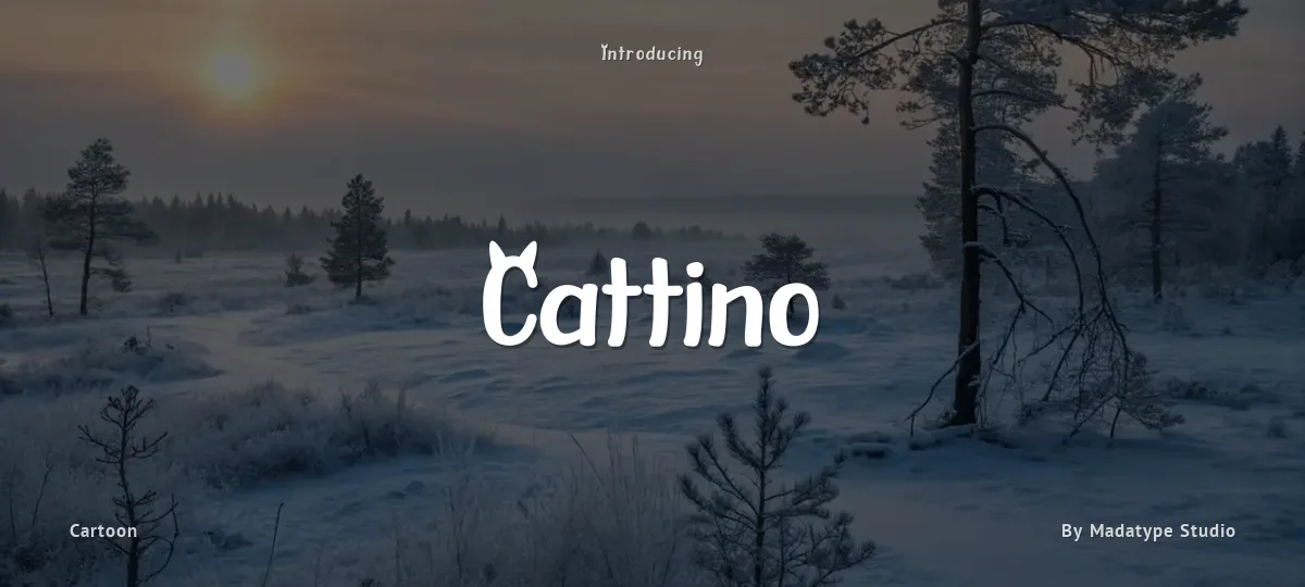 Cattino font preview