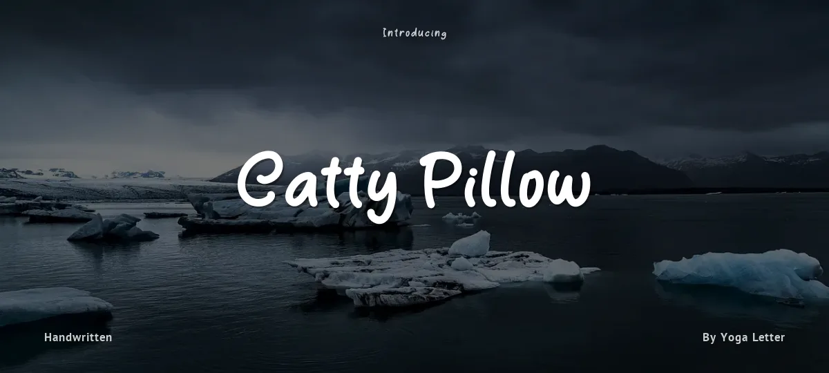 Catty Pillow font preview
