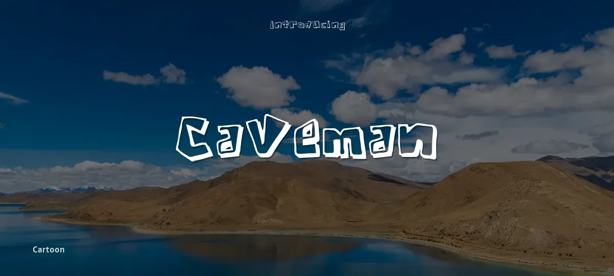 Caveman font preview