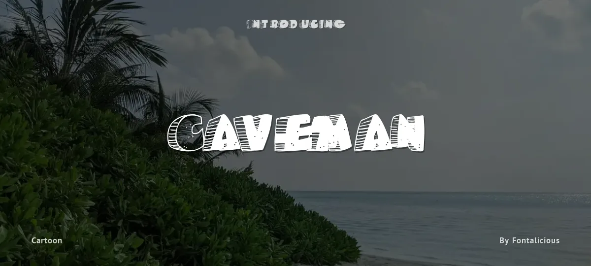 Caveman font preview
