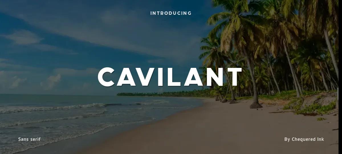 Cavilant font preview