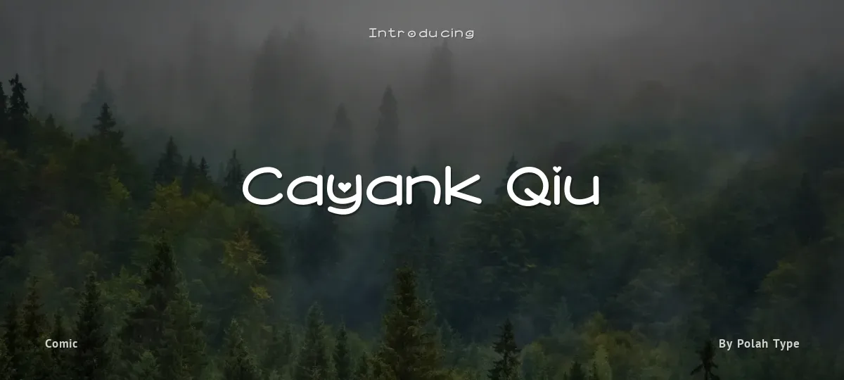 Cayank Qiu font preview