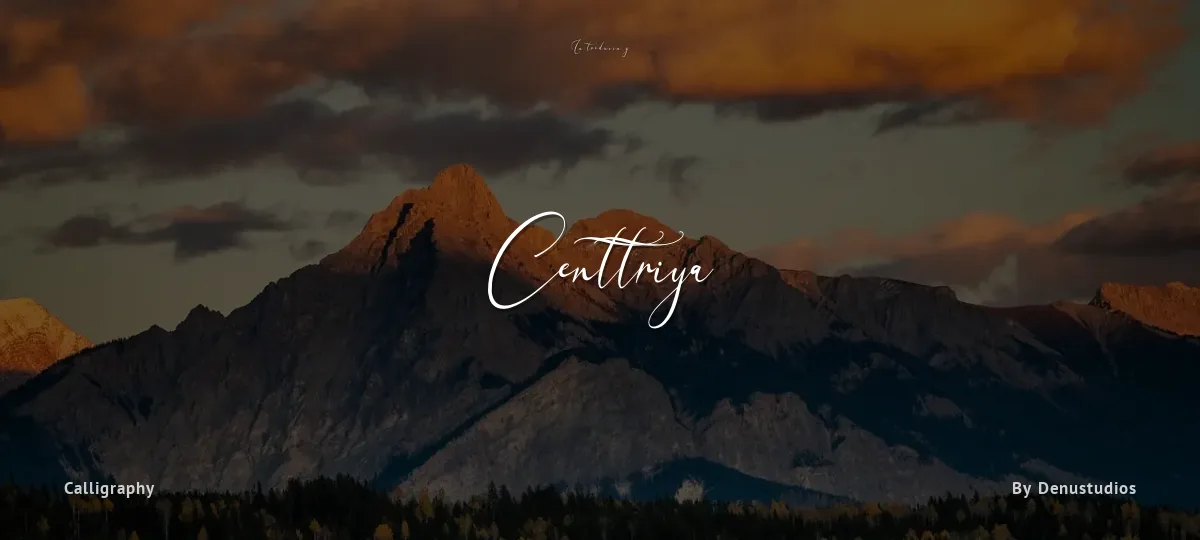 Centtriya font preview