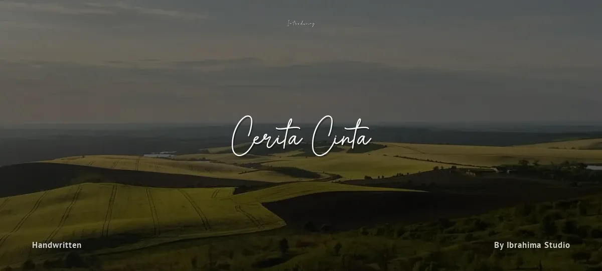 Cerita Cinta font preview