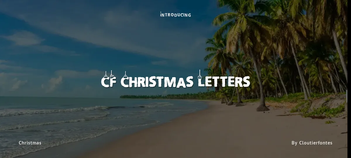 CF Christmas Letters font preview