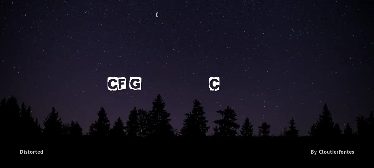 CF Green Corn font preview