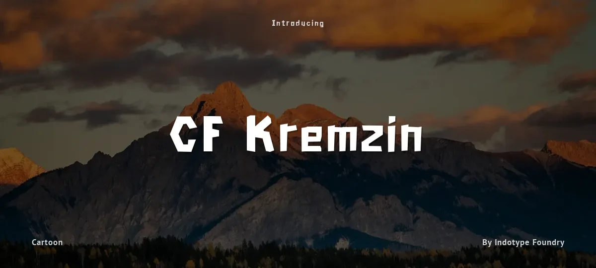 CF Kremzin font preview