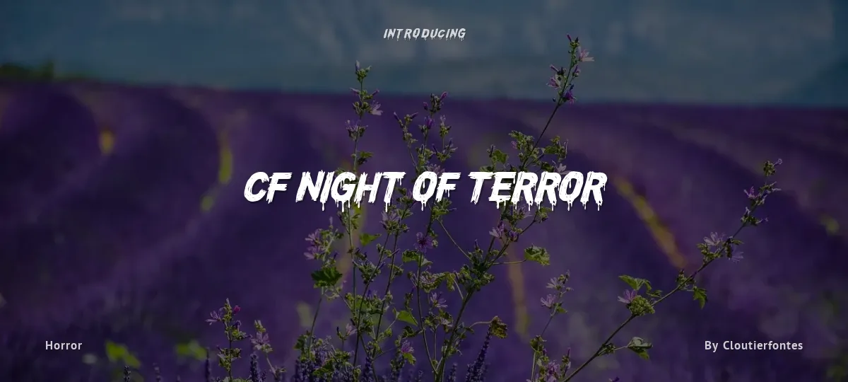 CF Night of Terror font preview