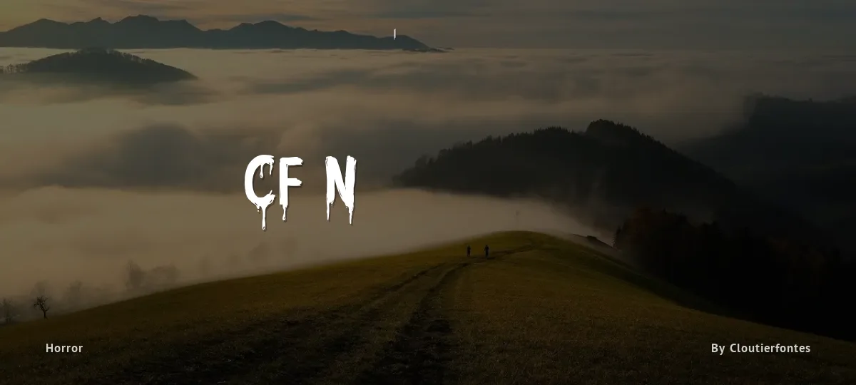 CF Nightmare font preview