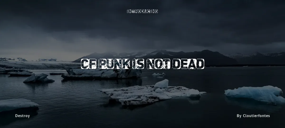 CF Punk is not Dead font preview