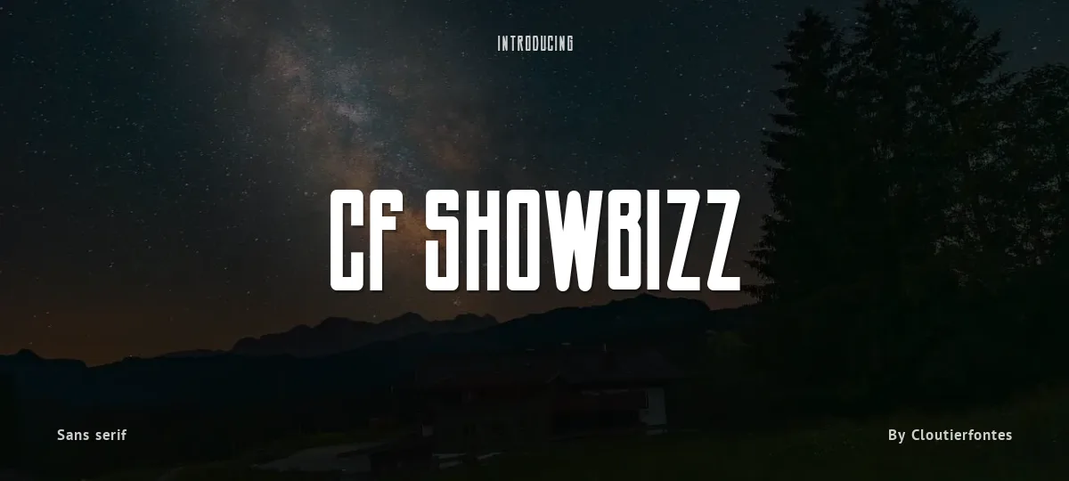 CF Showbizz font preview